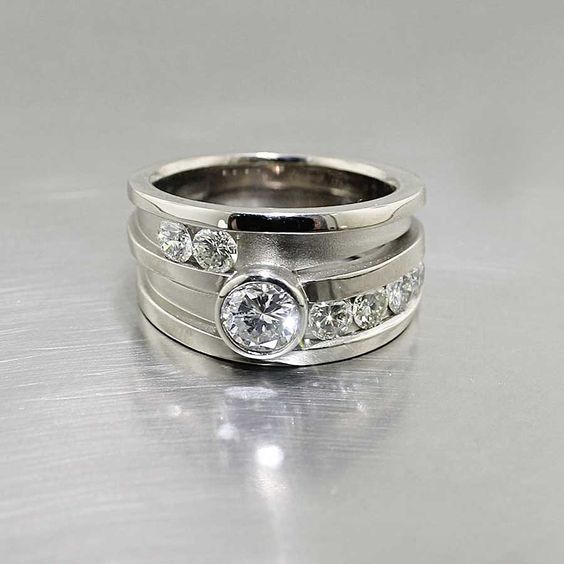 Vintage Glass Layered Ring