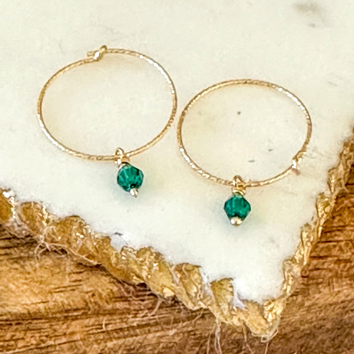Oria Mini Sparkle Hoop Earrings